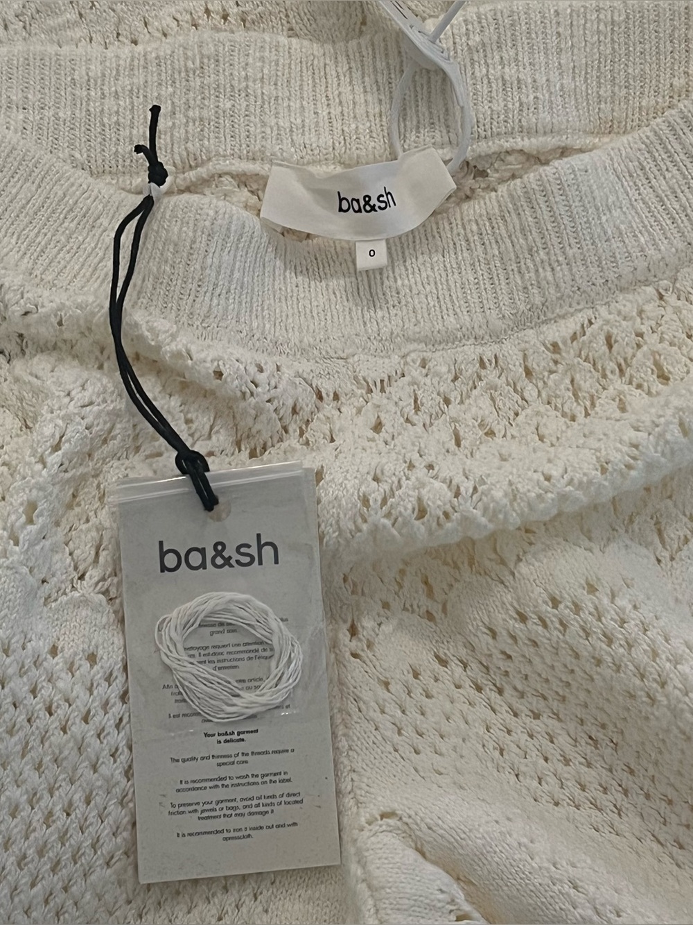 Ba&sh Santy Pointelle stich pants- Size 0 / XS; New with Tags - Picture 7 of 12